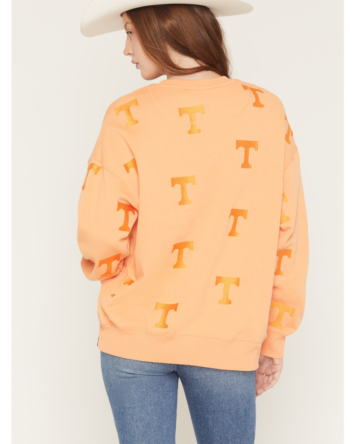 Image #4 - Gameday Women's UT Embroidered Crewneck, Orange, hi-res