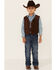 Scully Kid's Boar Suede Vest, Espresso, hi-res