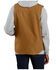 Image #2 - Carhartt Men's Brown Washed Duck Sherpa Lined Mock Neck Work Vest, Brown, hi-res