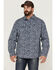 Image #1 - Brothers and Sons Men's All-Over Print Long Sleeve Button Down Western Shirt, Navy, hi-res