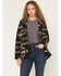 Image #1 - Cotton & Rye Women's Boot Barn Exclusive Southwestern Print Blazer, Dark Brown, hi-res