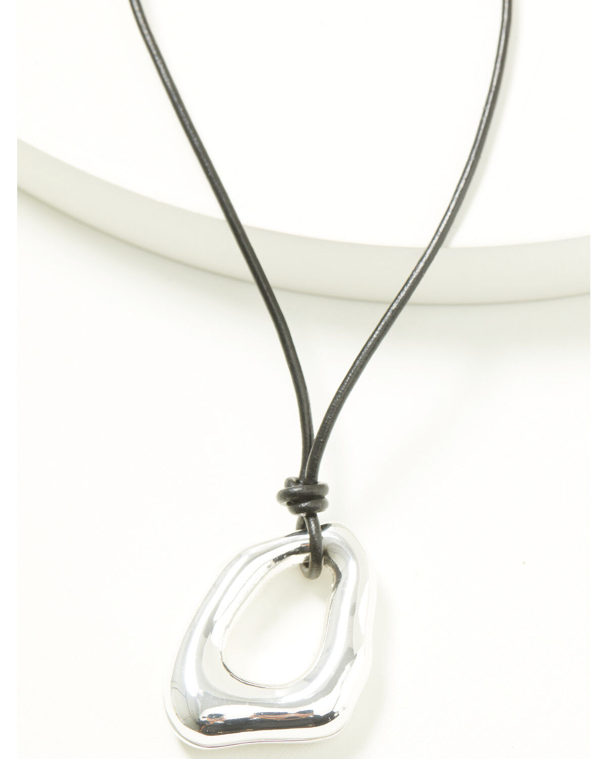 Image #1 - Shyanne Women's Molten Pendant Necklace, Silver, hi-res