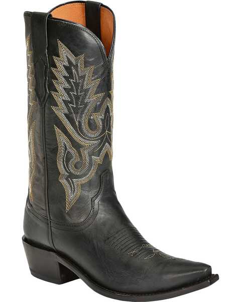 Lucchese Men's Western Boots, Black, hi-res