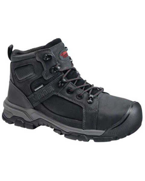 Avenger Men's Ripsaw Industrial 4.5" Lace-Up Mid Work Boots - Carbon Toe, Black, hi-res
