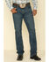 Cody James Men's High Roller Stackable Stretch Straight Medium Wash Jeans , Blue, hi-res