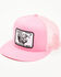 Image #1 - Lazy J Ranch Wear Men's Wear Pink Logo Ball Cap, Pink, hi-res