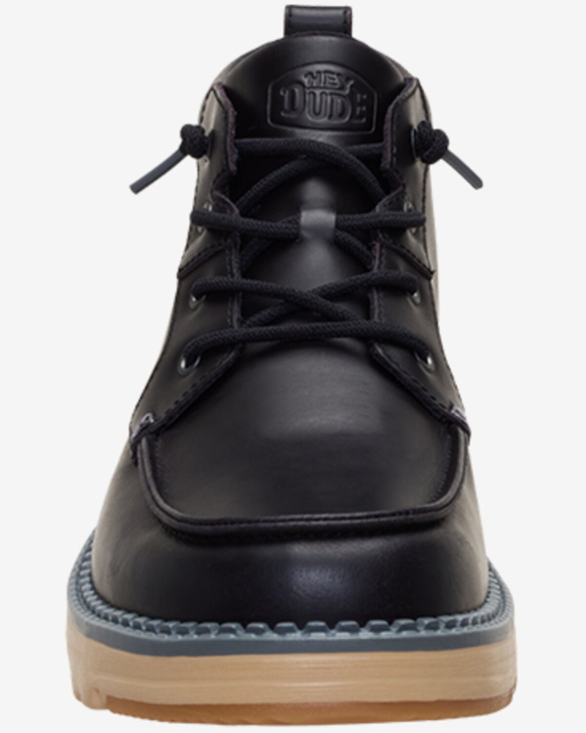 Image #4 - HEYDUDE Men's Flint Lace-Up Casual Boots - Moc Toe, Black, hi-res