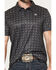 Image #3 - Rock & Roll Denim Men's Medallion Print Short Sleeve Button-Down Stretch Polo Shirt, Black, hi-res