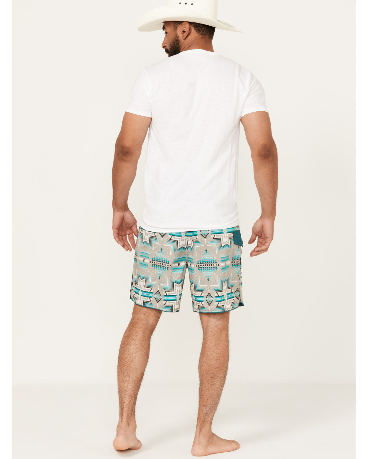 Image #3 - Rock & Roll Denim Men's Southwestern Print Stretch Board Shorts, Multi, hi-res