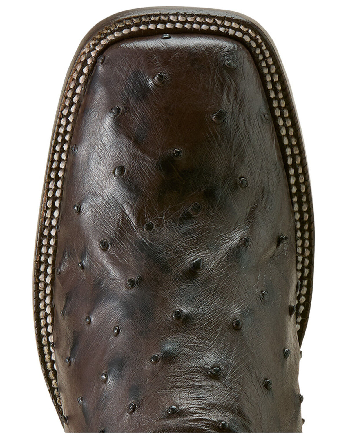 Image #6 - Ariat Men's Classic Cash Exotic Ostrich Western Boots - Broad Square Toe, Brown, hi-res