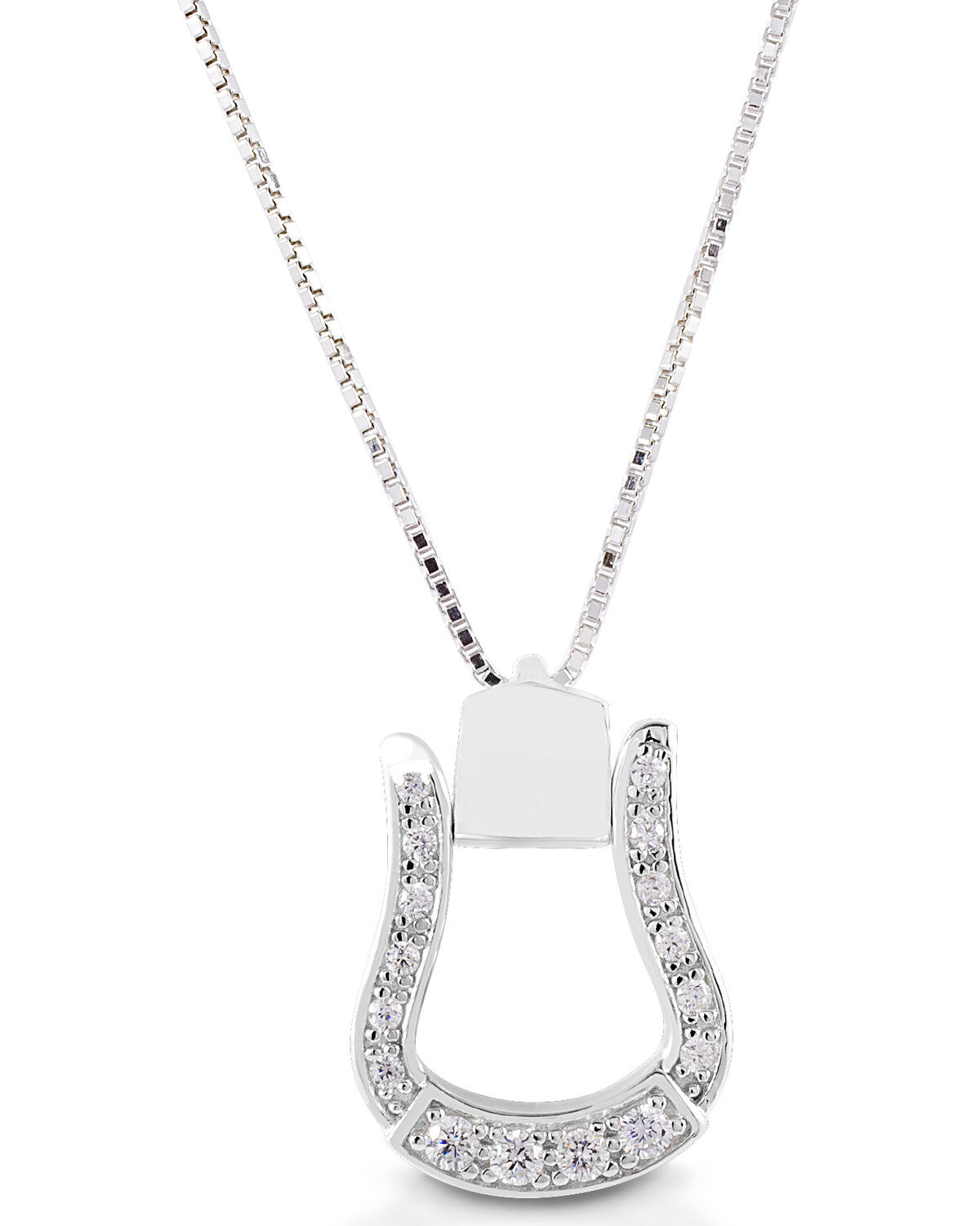 Image #1 - Kelly Herd Women's Western Oxbow Necklace, Silver, hi-res