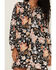 Image #2 - Revel Women's Floral A-Line Mini Dress, Black, hi-res