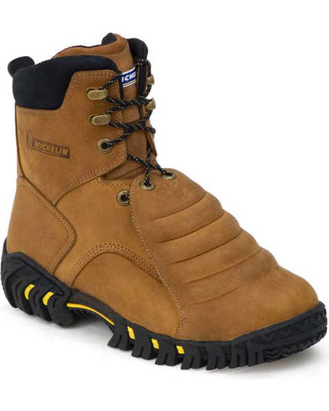 Michelin Men's Sledge 8" Work Boots, Brown, hi-res