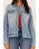 Image #2 - Idyllwind Women's Light Wash Wild Spirit Embroidered Denim Jacket, , hi-res
