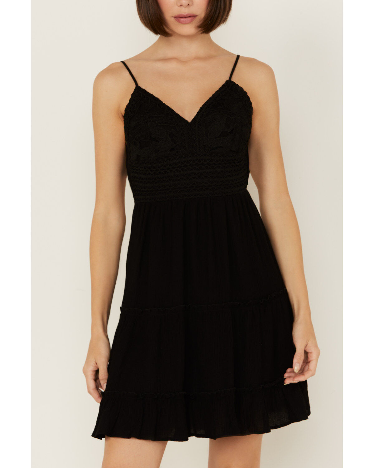 Image #3 - Shyanne Women's Lace Bustier Mini Dress, Black, hi-res