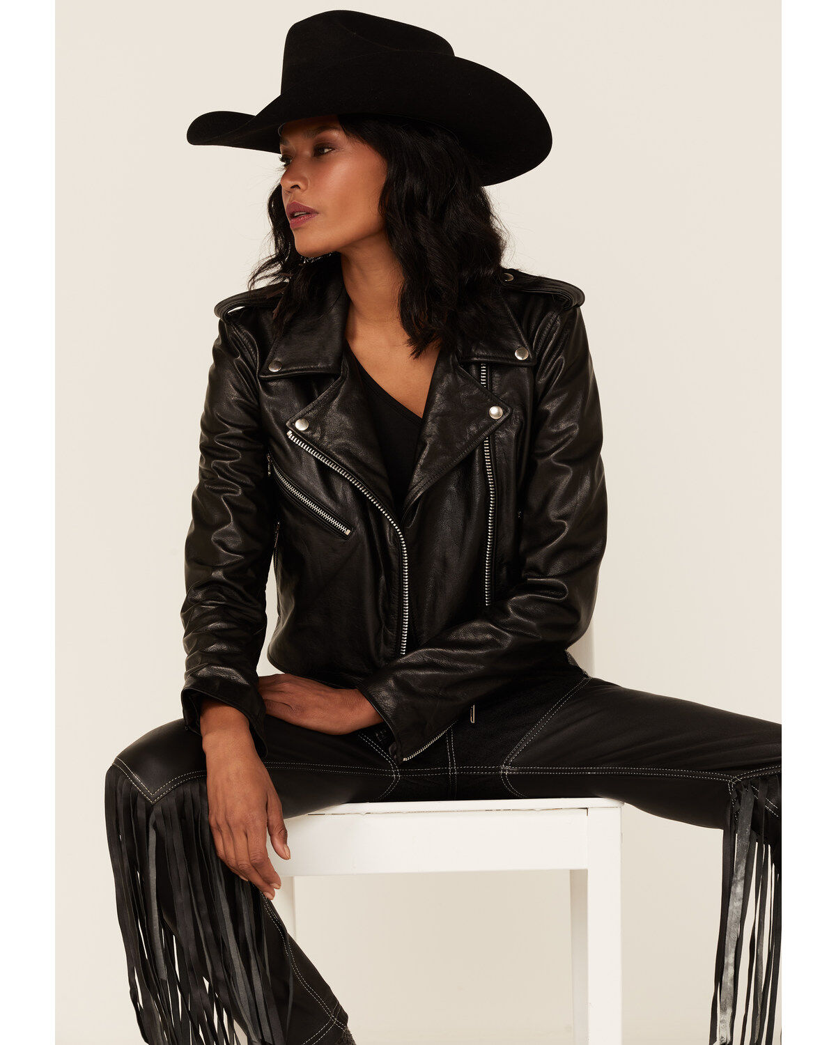 leather lightweight jacket