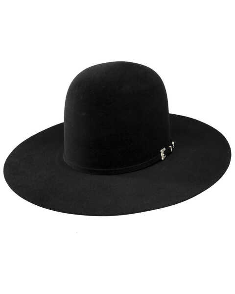 Image #1 - Resistol Men's 20X Black Felt Cowboy Hat, Black, hi-res