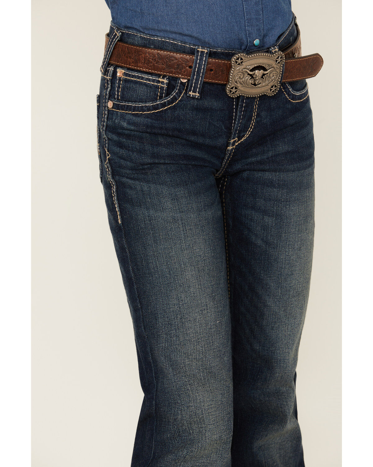 Product Name:  Ariat Girls' R.E.A.L. Olivia Trouser Stretch Denim Jeans