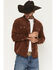 Image #1 - Panhandle Slim Men's Corduroy Long Sleeve Snap Western Shirt, Brown, hi-res