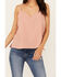 Image #3 - Cleo + Wolf Women's Barbara Solid Printed Sleeveless Cami, Peach, hi-res