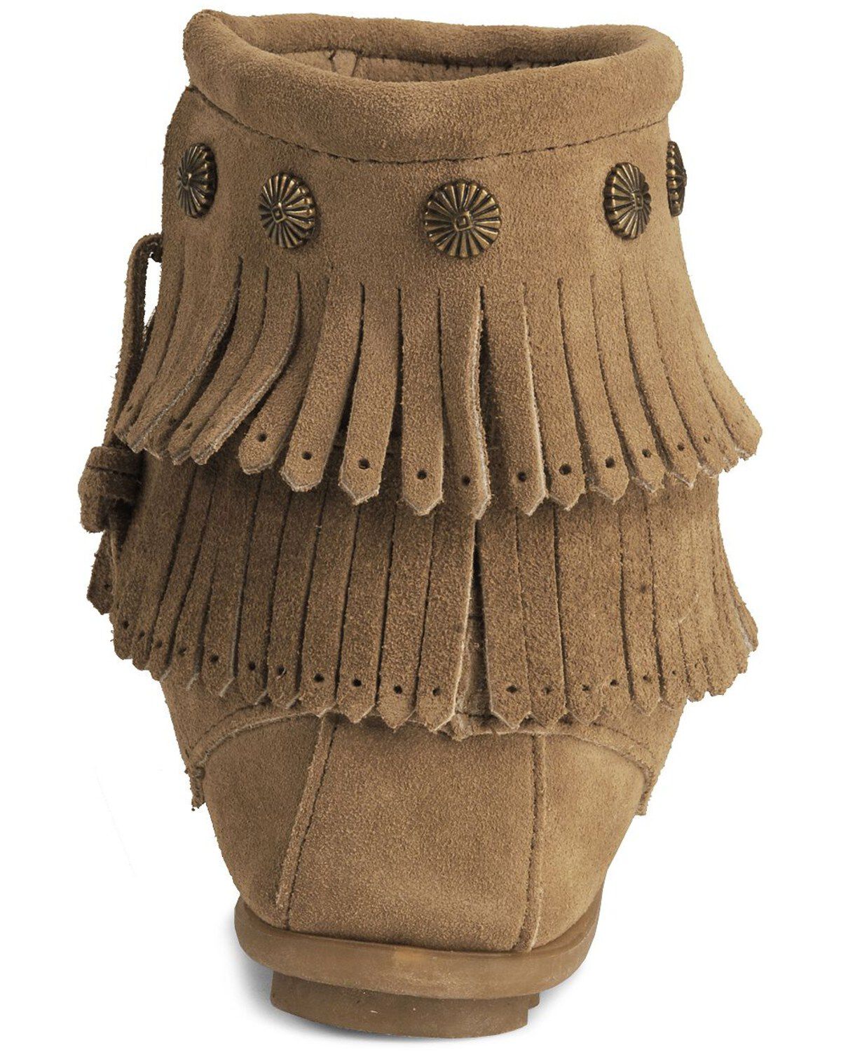 Image #7 - Minnetonka Double Fringe Side Zip Moccasin, , hi-res