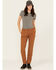 Image #1 - Carhartt Women's Rugged Flex® Double-Knee Relaxed Fit Canvas Work Pants, Brown, hi-res