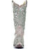 Image #4 - Corral Women's Glitter Inlay and Crystals Western Boots, White, hi-res