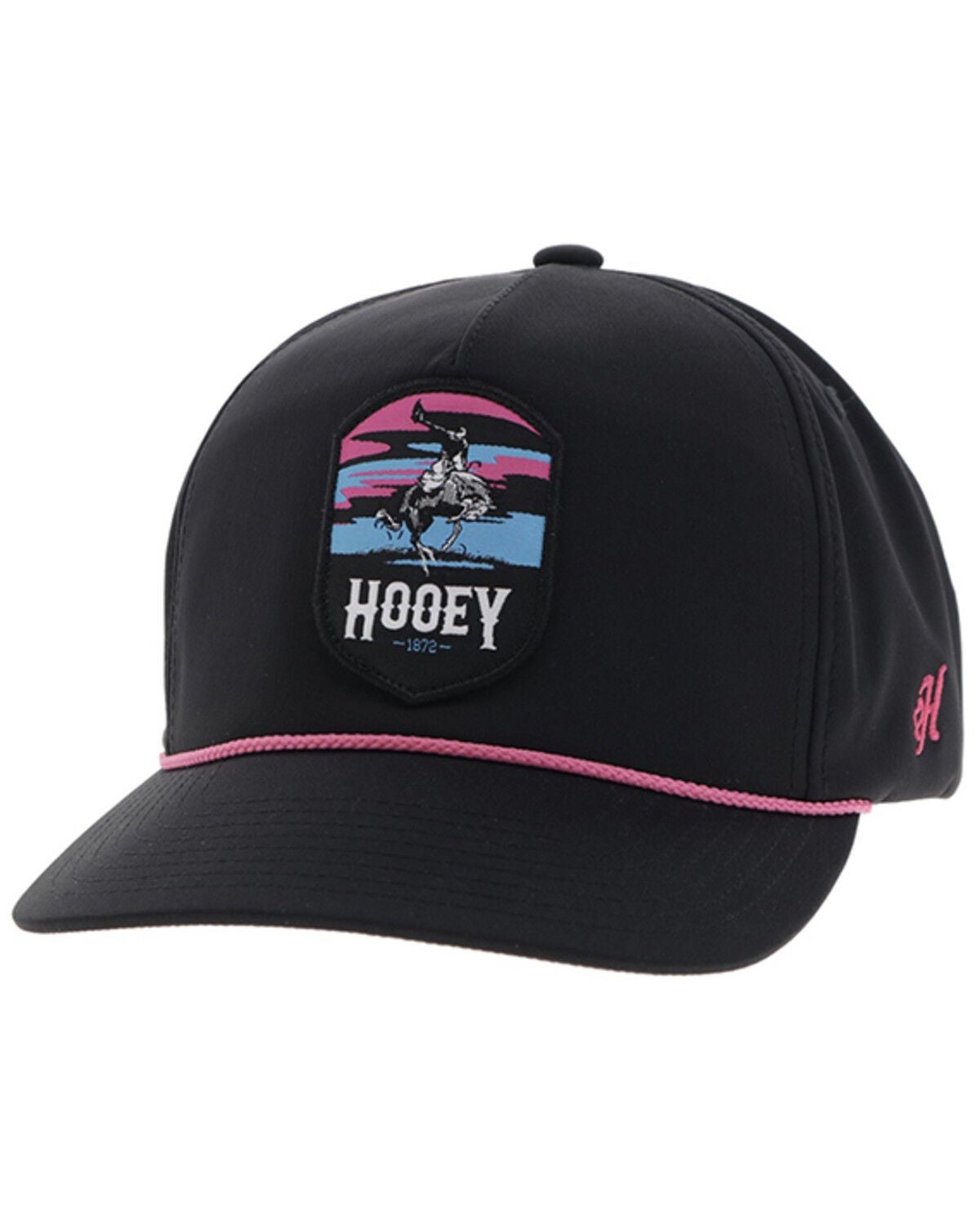 Hooey Boys' Cheyenne Logo Trucker Cap, Black, hi-res