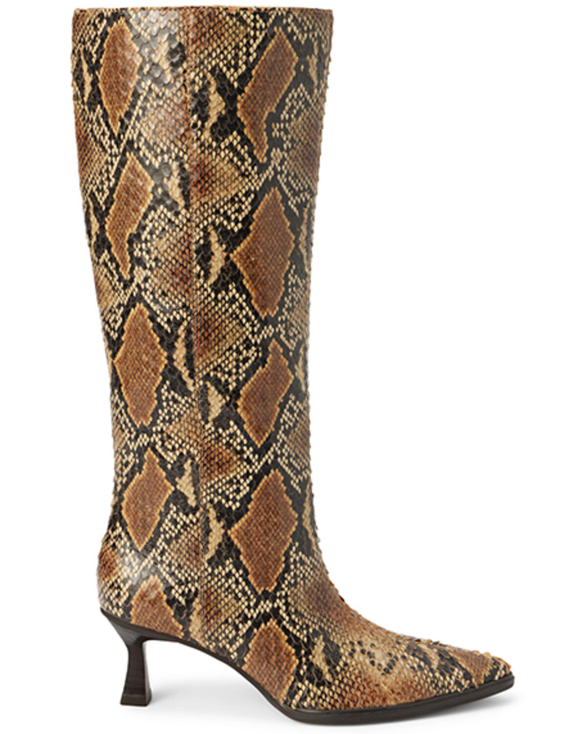 Image #2 - Matisse Women's Carlos Snake Print Tall Fashion Boots - Snip Toe, Brown, hi-res