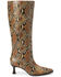 Image #2 - Matisse Women's Carlos Snake Print Tall Fashion Boots - Snip Toe, Brown, hi-res
