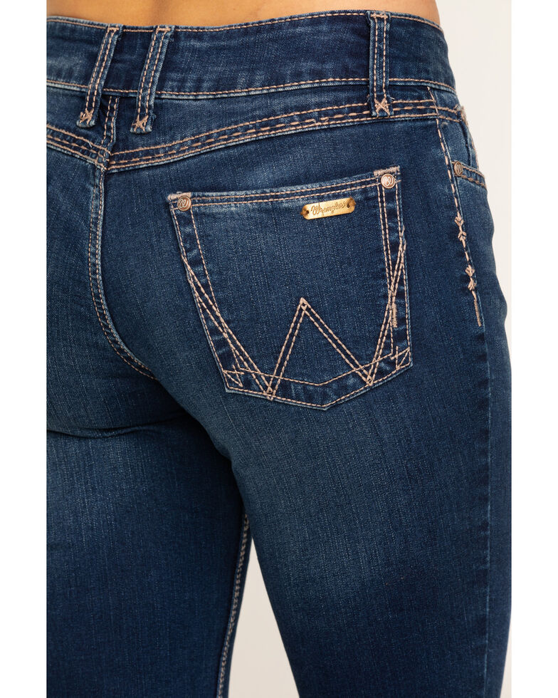 wrangler vintage rinsed black high rise bootcut flare