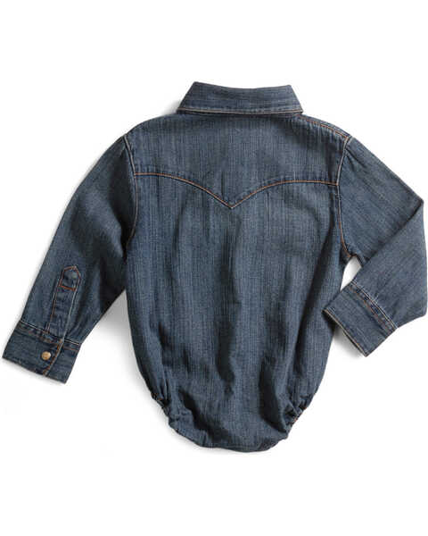 Wrangler Infant Boys' Denim Long Sleeve Shirt Onesie | Boot Barn
