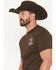 Image #3 - Cowboy Hardware Men's Hold My Beer Short Sleeve Graphic T-Shirt, Dark Brown, hi-res