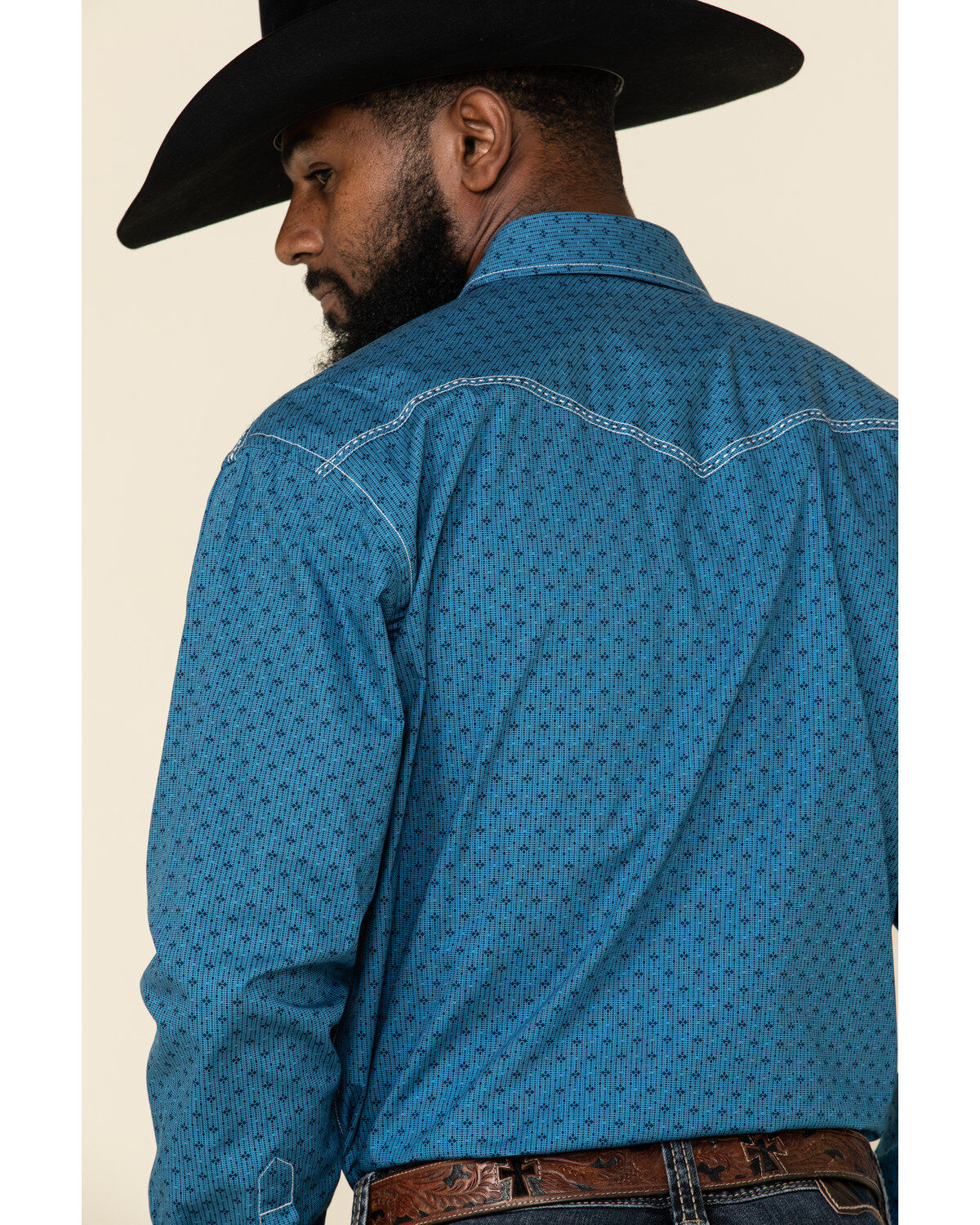 Image #5 - Rough Stock By Panhandle Men's Los Nietos Geo Print Long Sleeve Western Shirt, , hi-res