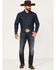 Rock & Roll Denim Men's Revolver Dark Vintage Slim Straight Dale Brisby Vintage 46' Jeans , Dark Wash, hi-res