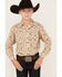 Image #1 - Rock & Roll Denim Boys' Paisley Print Long Sleeve Vintage Pearl Snap Western Shirt, , hi-res