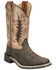 Image #1 - Smoky Mountain Little Boys' Desperado Western Boots - Broad Square Toe, Dark Brown, hi-res