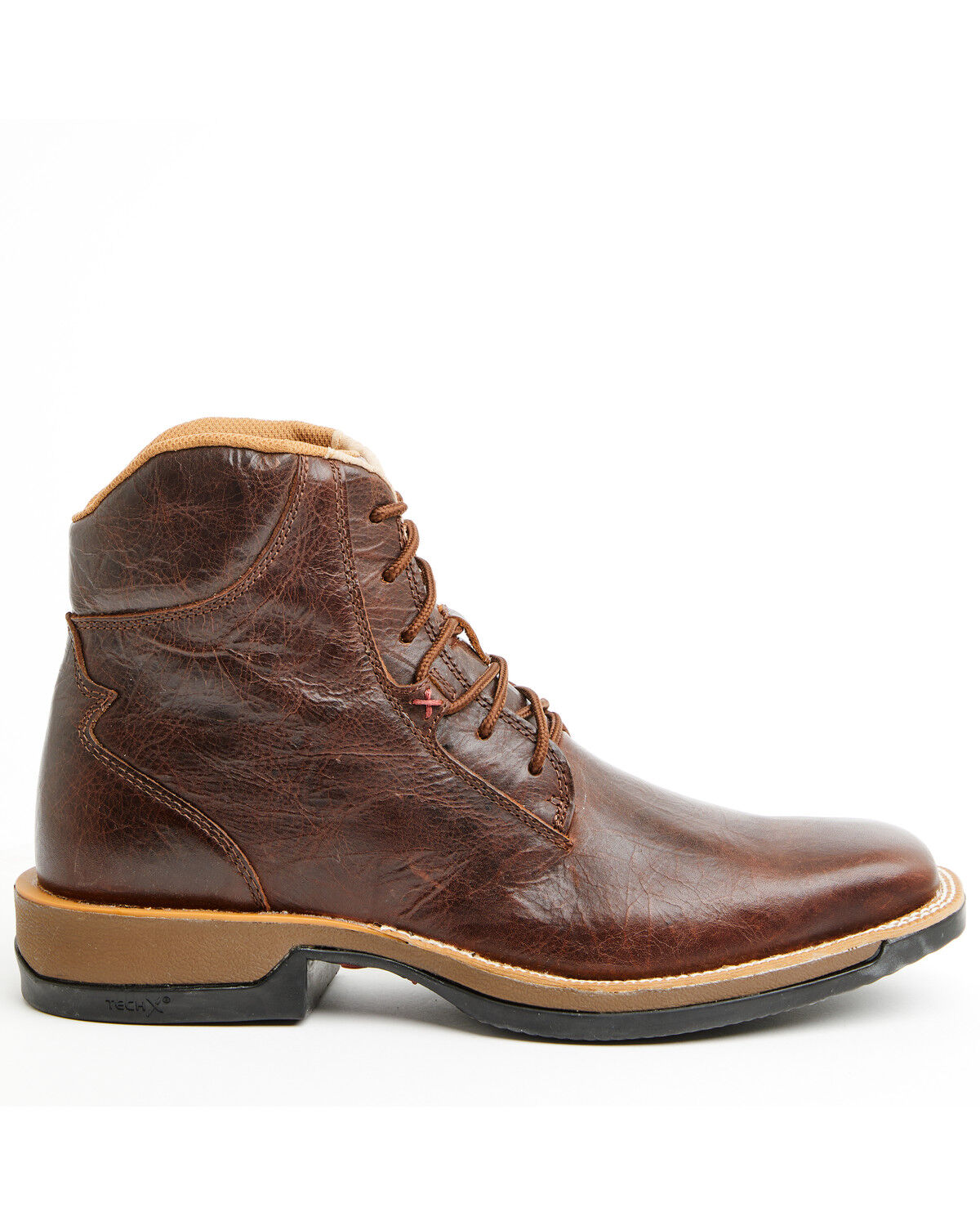 Image #2 - Twisted X Men's 6" Tech X™ Lace Up Casual Boots - Broad Square Toe, Brown, hi-res