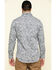 Rock & Roll Denim Men's FR Printed Paisley Twill Long Sleeve Work Shirt , Silver, hi-res