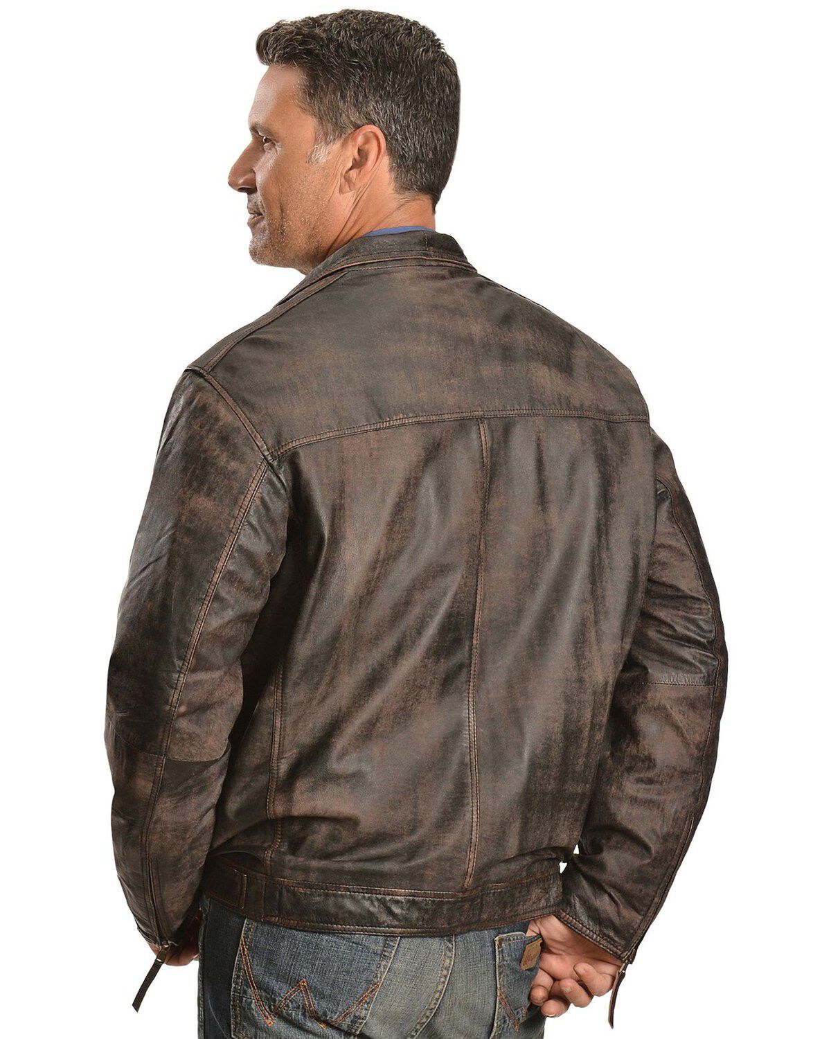 Image #3 - Scully Vintage Lamb Jacket, Brown, hi-res