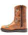 Shyanne Toddler Girls' Floral Western Boots - Square Toe, Brown, hi-res
