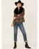Image #4 - Double D Ranch Women's Top Ridge Weaver Zip-Front Faux Collar Leather Jacket, Multi, hi-res