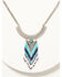 Image #1 - Idyllwind Women's Silver Beaded Leon Statement Necklace, Silver, hi-res