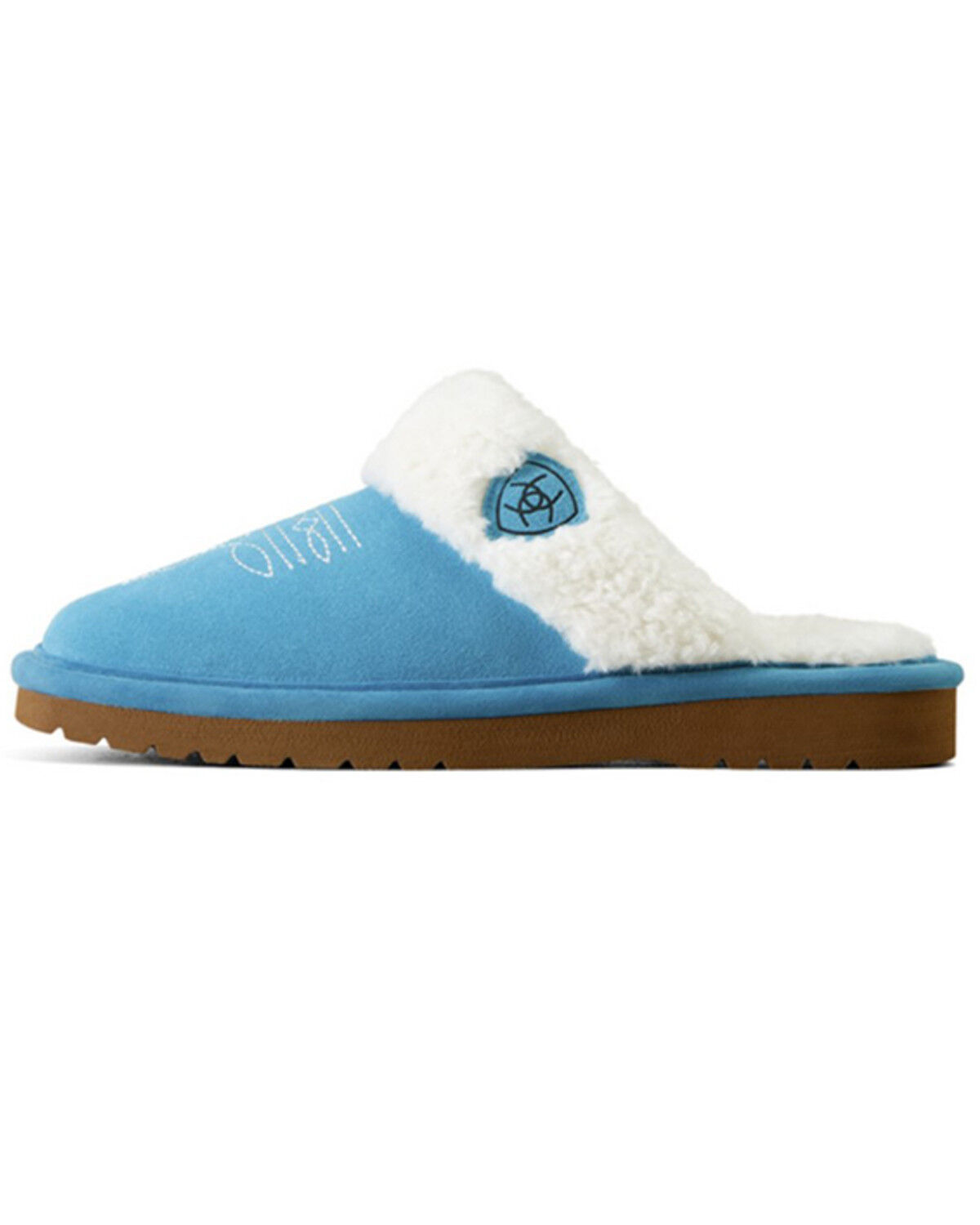 Image #2 - Ariat Women's Jackie Square Toe Slippers, Blue, hi-res
