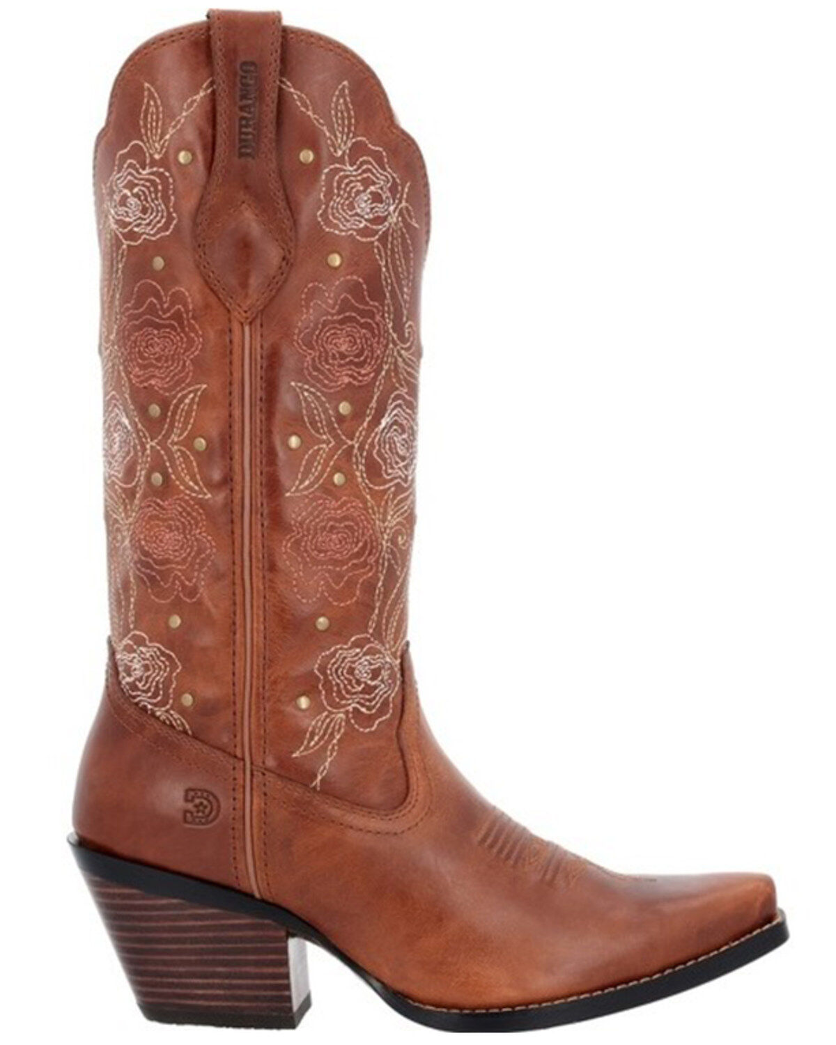 Image #2 - Durango Women's Crush Rosewood Western Boots - Snip Toe, Red, hi-res