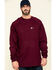 Cinch Men's FR Solid Long Sleeve Work Shirt , Red, hi-res