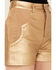 Image #2 - Blue B Women's High Rise Faux Leather Studded Shorts, , hi-res