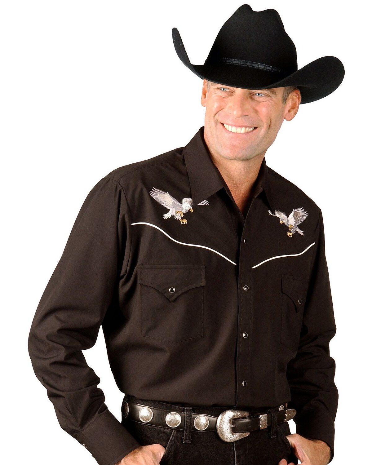 black cowboy shirt
