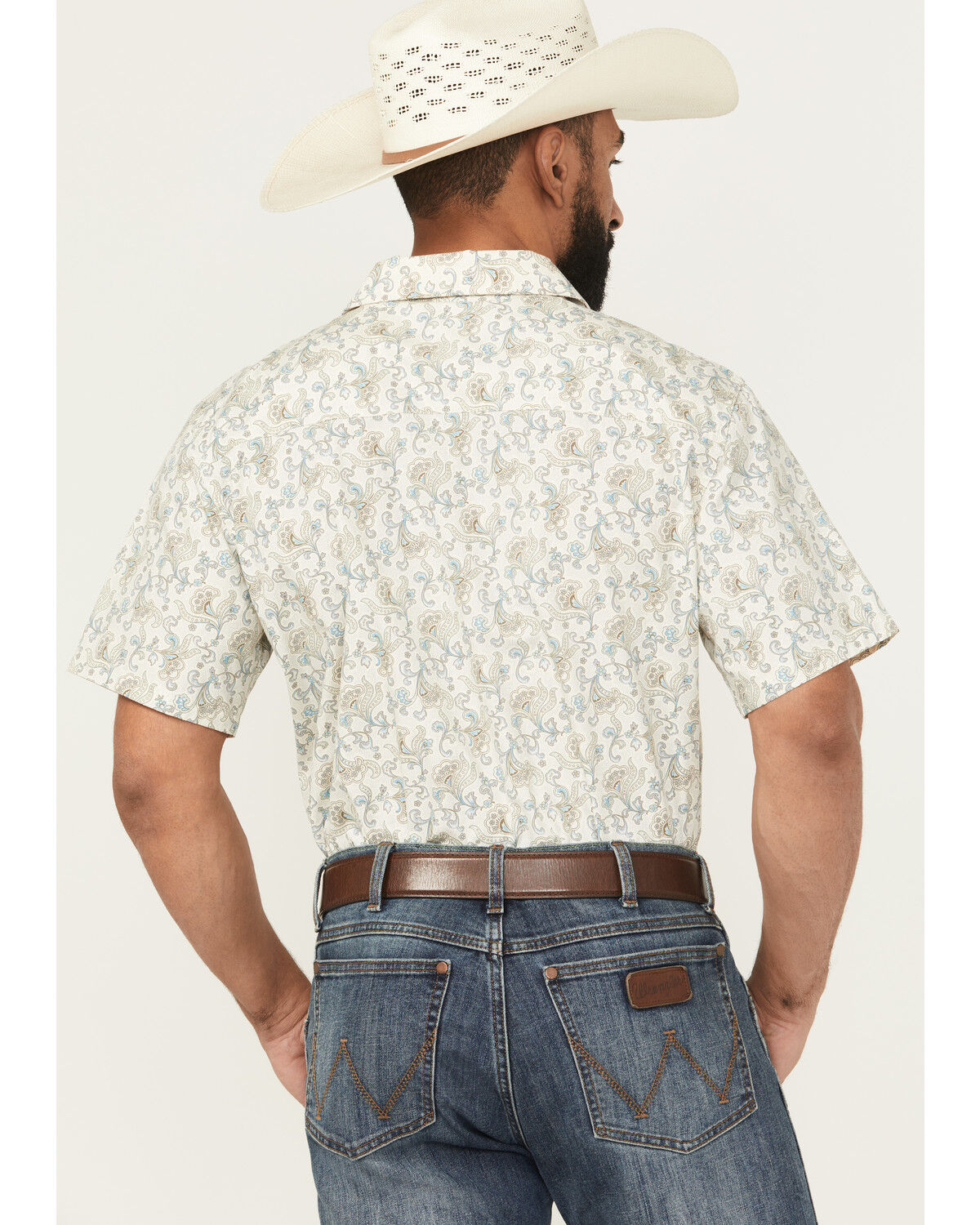 Product Name:  Gibson Trading Co Men's Groovey Floral Print Short Sleeve Button-Down Western Shirt