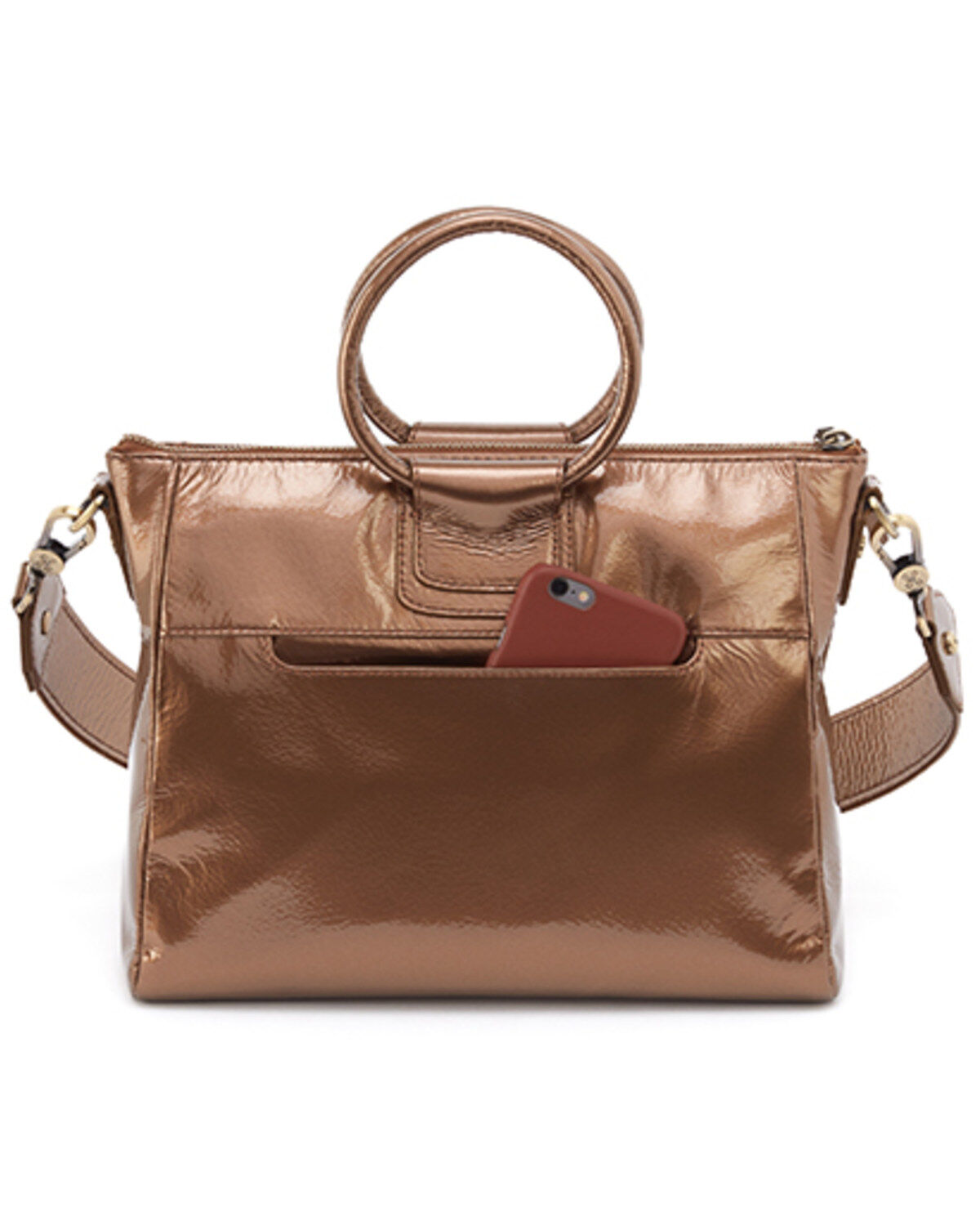 Image #4 - Hobo Women's Sheila Medium Crossbody Satchel Bag, Bronze, hi-res